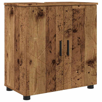 Badrumsmöbelset med låda 5 pcs Åldrat Trä 61 x 35 x 64 cm