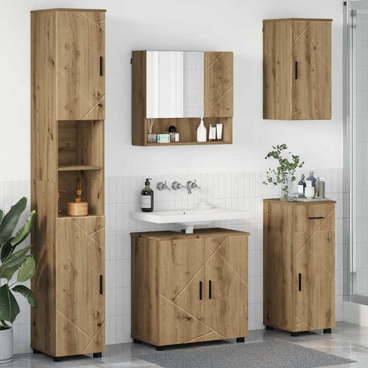 Badrumsmöbelset med låda 5 pcs Artisan Ek 61 x 35 x 64 cm