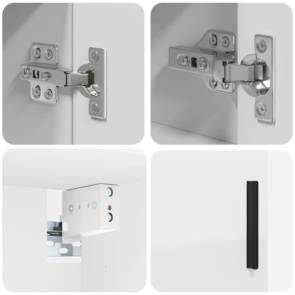 Badrumsmöbelset 4 pcs Vit 61 x 35 x 64 cm