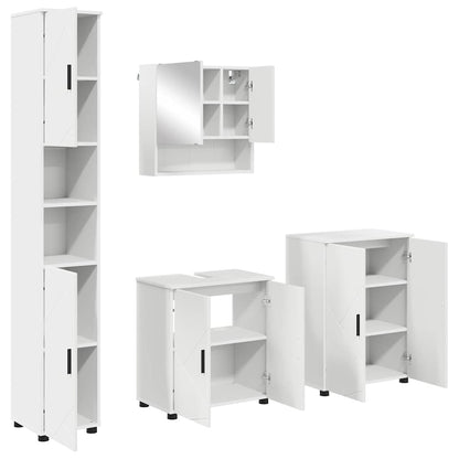 Badrumsmöbelset 4 pcs Vit 61 x 35 x 64 cm
