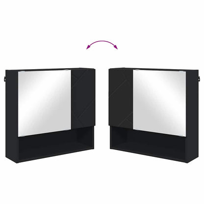 Badrumsmöbelset 4 pcs Svart 61 x 35 x 64 cm