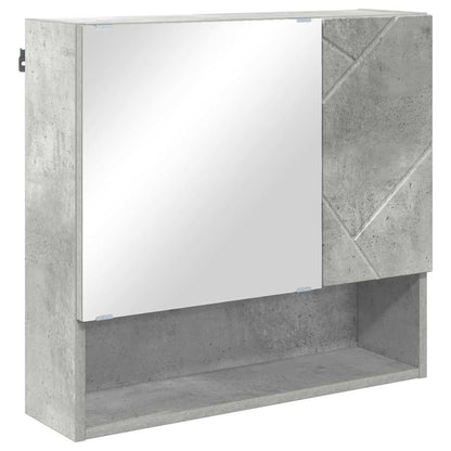 Badrumsmöbelset 4 pcs Betonggrå 61 x 35 x 64 cm