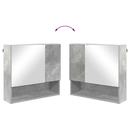 Badrumsmöbelset 4 pcs Betonggrå 61 x 35 x 64 cm