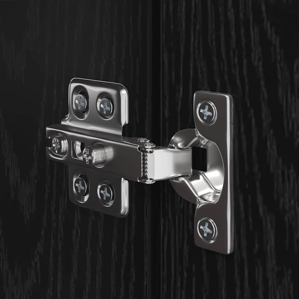 TV-bänkset 10 pcs Svart ek Medium 30.5 x 30 x 90 cm