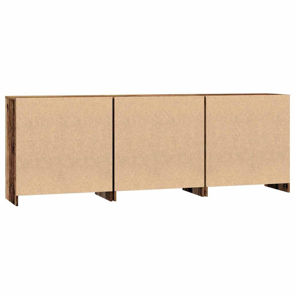 Skåp Åldrat Trä 3 pcs 70 x 41 x 75 cm