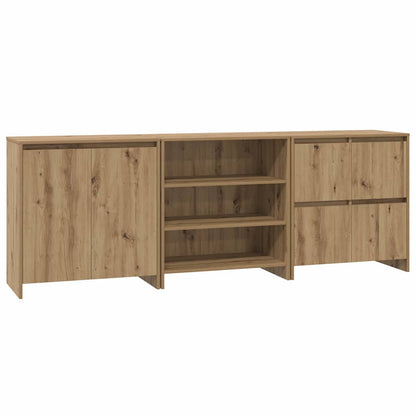 Skåp 3 pcs artisan ek 70 x 41 x 75 cm Konstruerat trä