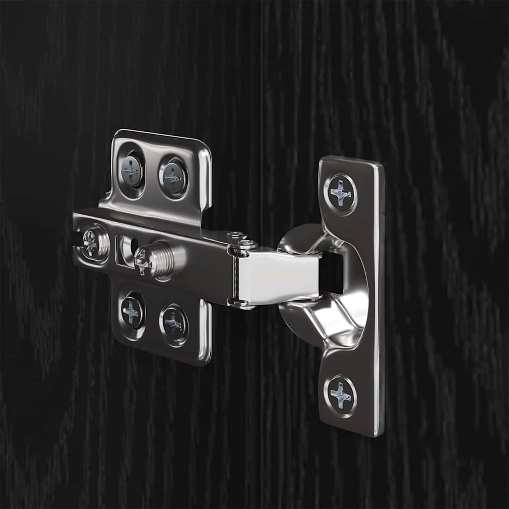 TV-bänkset 10 pcs Svart ek Medium 30.5 x 30 x 90 cm