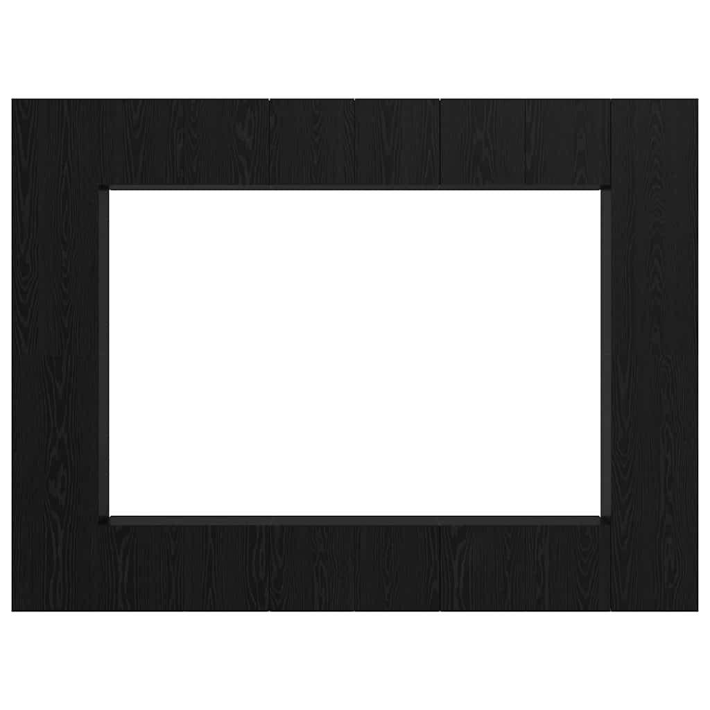 TV-bänkset 10 pcs Svart ek Medium 30.5 x 30 x 90 cm