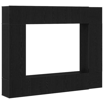 TV-skåpsset Väggmonterad 8 pcs Svart ek 190,5 x 28,5 x 151 cm