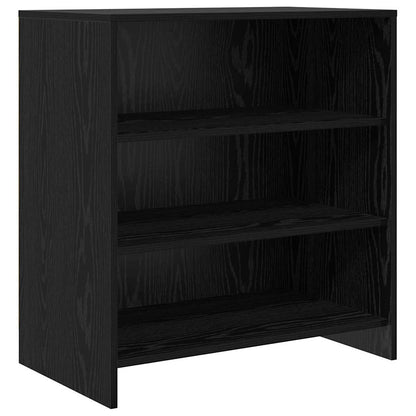 Skåp 2 pcs Svart ek 70 x 41 x 75 cm Konstruerat trä