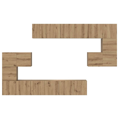 TV-bänkset 10 pcs artisan ek 60 x 30 x 30 cm Konstruerat trä