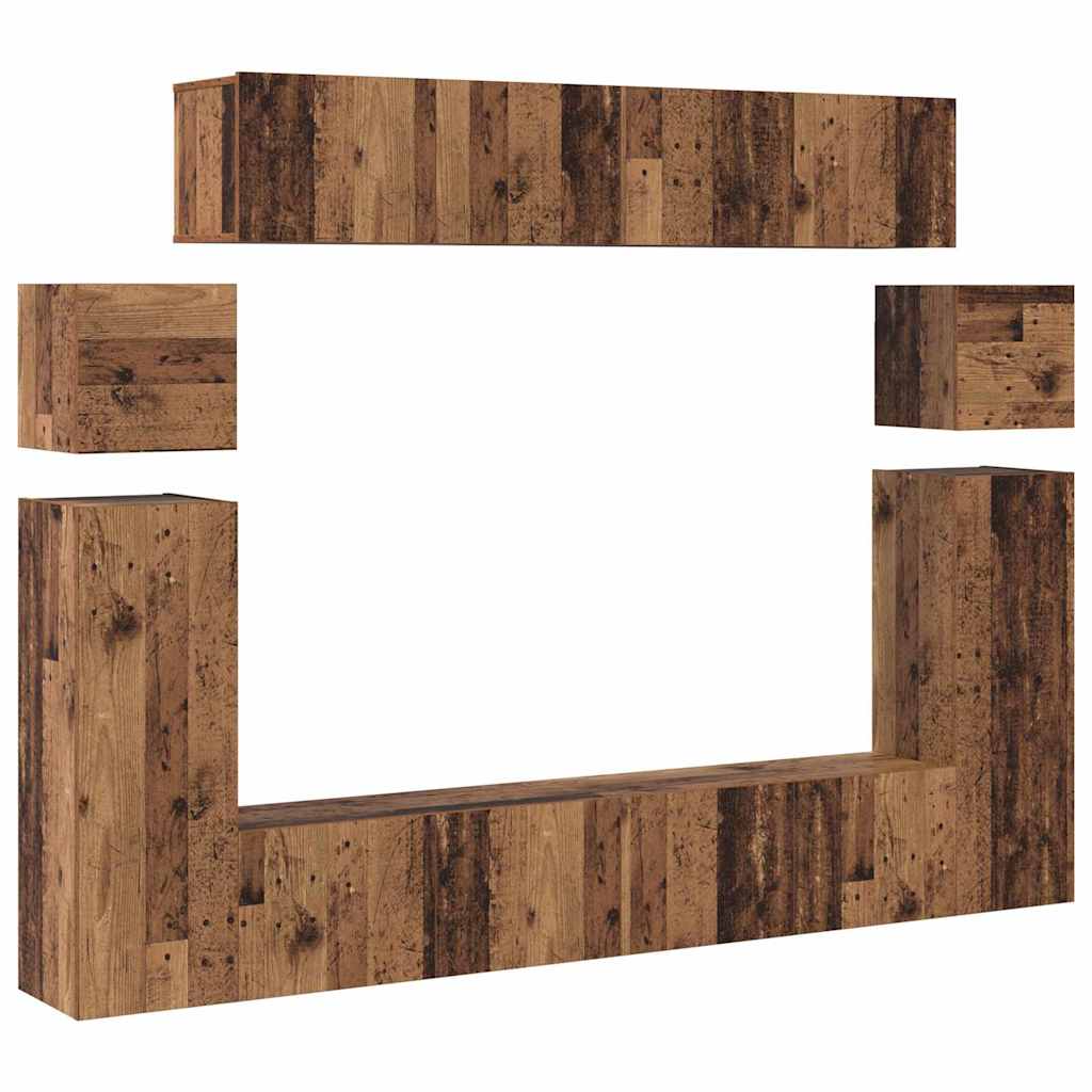 XXXXX TV-skåp 8 pcs Brun 30.5 x 30 x 90 cm