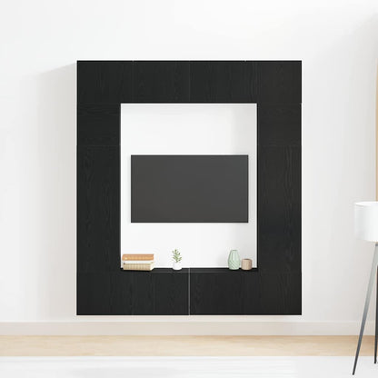 XXXXX TV-skåp 8 pcs Svart 80 x 30 x 30 cm