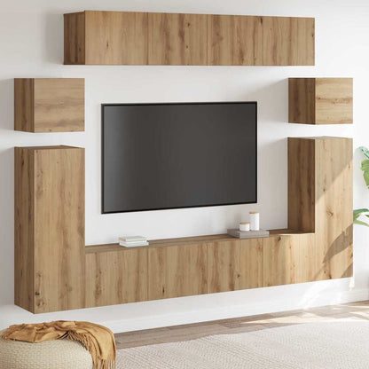 XXXXX TV-skåp 8 pcs Brun 30.5 x 30 x 90 cm