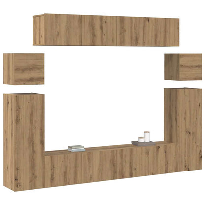 XXXXX TV-skåp 8 pcs Brun 30.5 x 30 x 90 cm