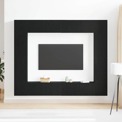 XXXXX TV-skåp 8 pcs Svart 221 x 30 x 180 cm