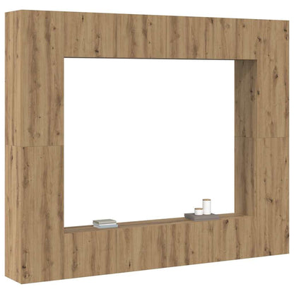 XXXXX TV-skåp 8 pcs Brun 221 x 30 x 180 cm