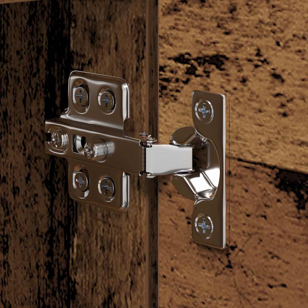 Vägg TV Skåp 4 pcs Gammalt trä 200 x 30 x 30 cm Träkomposit