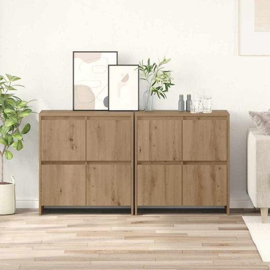Skåp 2 pcs artisan ek 70 x 41 x 75 cm Konstruerat trä
