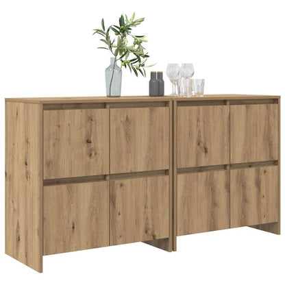 Skåp 2 pcs artisan ek 70 x 41 x 75 cm Konstruerat trä