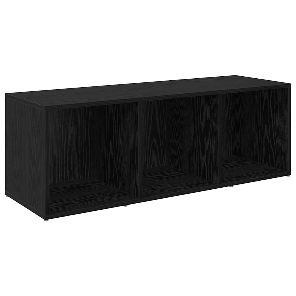 TV-skåp 4 pcs Svart ek 37 x 35 x 107.5 cm Träkomposit