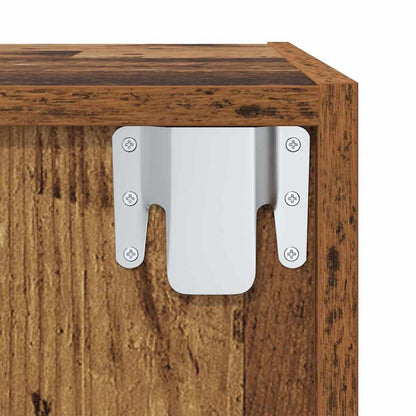 TV-skåp 2 pcs Brun 37 x 37 x 142.5 cm Konstruerat trä