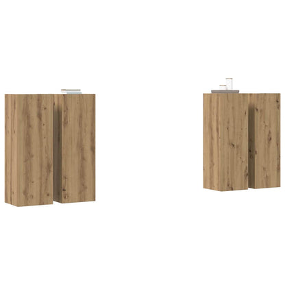 TV-skåpsset 4 pcs artisan ek 30.5 x 30 x 90 cm Konstruerat trä