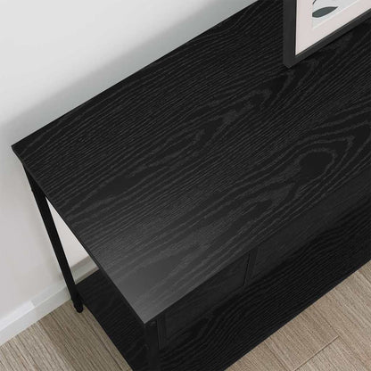 Avlastningsbord Konsollbord Svart Ek 100 x 34.5 x 75 cm