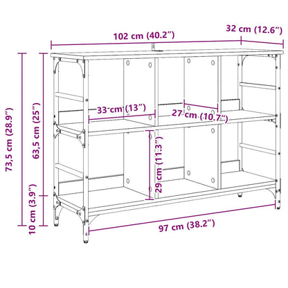 Skänk Svart 102 x 32 x 73.5 cm