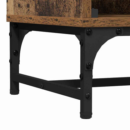 Skåp Åldrat Trä 35 x 37 x 117 cm