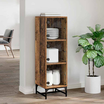 Skåp Åldrat Trä 35 x 37 x 117 cm