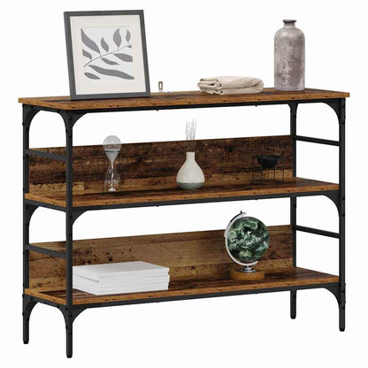 Avlastningsbord Konsollbord Åldrat Trä 100 x 32 x 75 cm