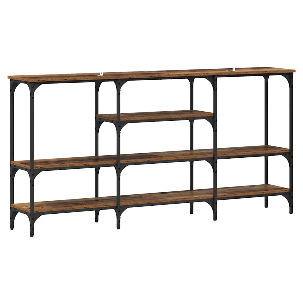 Avlastningsbord Konsollbord Åldrat Trä 160 x 29 x 80 cm