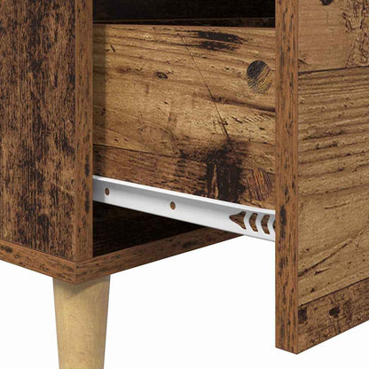 Skänk Åldrat Trä 34 x 69.5 x 90 cm