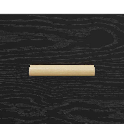 Skänk Svart Ek 34 x 69.5 x 90 cm