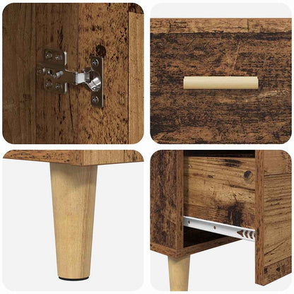 Skänk Åldrat Trä 34 x 69.5 x 90 cm