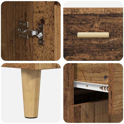 Skänk Åldrat Trä 34 x 69.5 x 89 cm