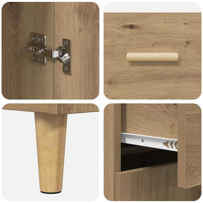 Skänk Artisan Ek med låda 34 x 69.5 x 89 cm