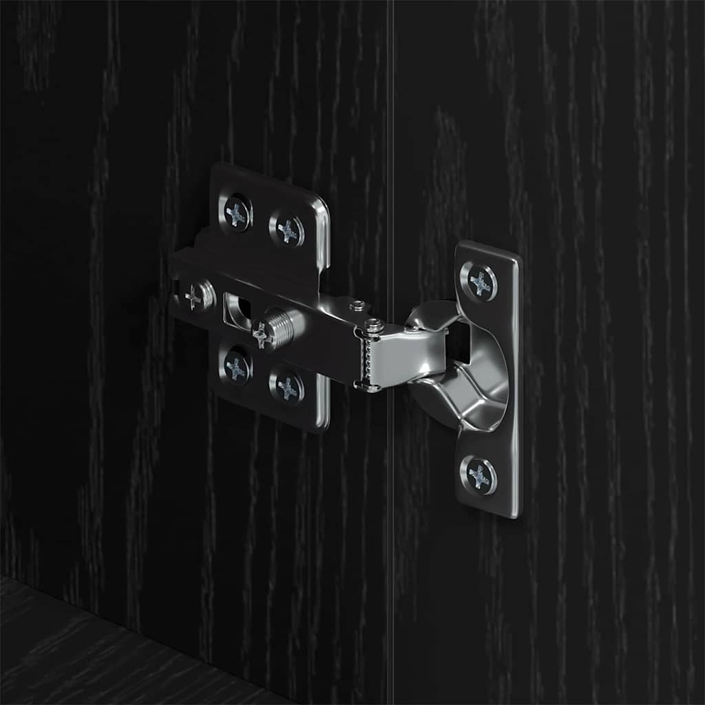 Skänk Svart Ek 34 x 90 x 80 cm