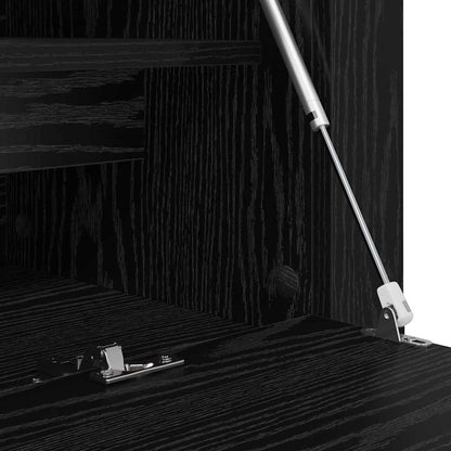 Skoställ Svart Ek Skoskåp med hylla 100 x 35 x 38 cm