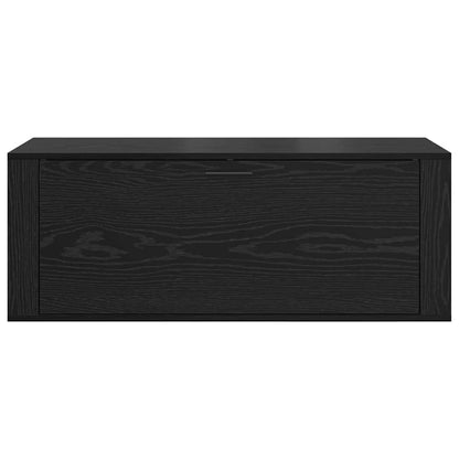 Skoställ Svart Ek Skoskåp med hylla 100 x 35 x 38 cm