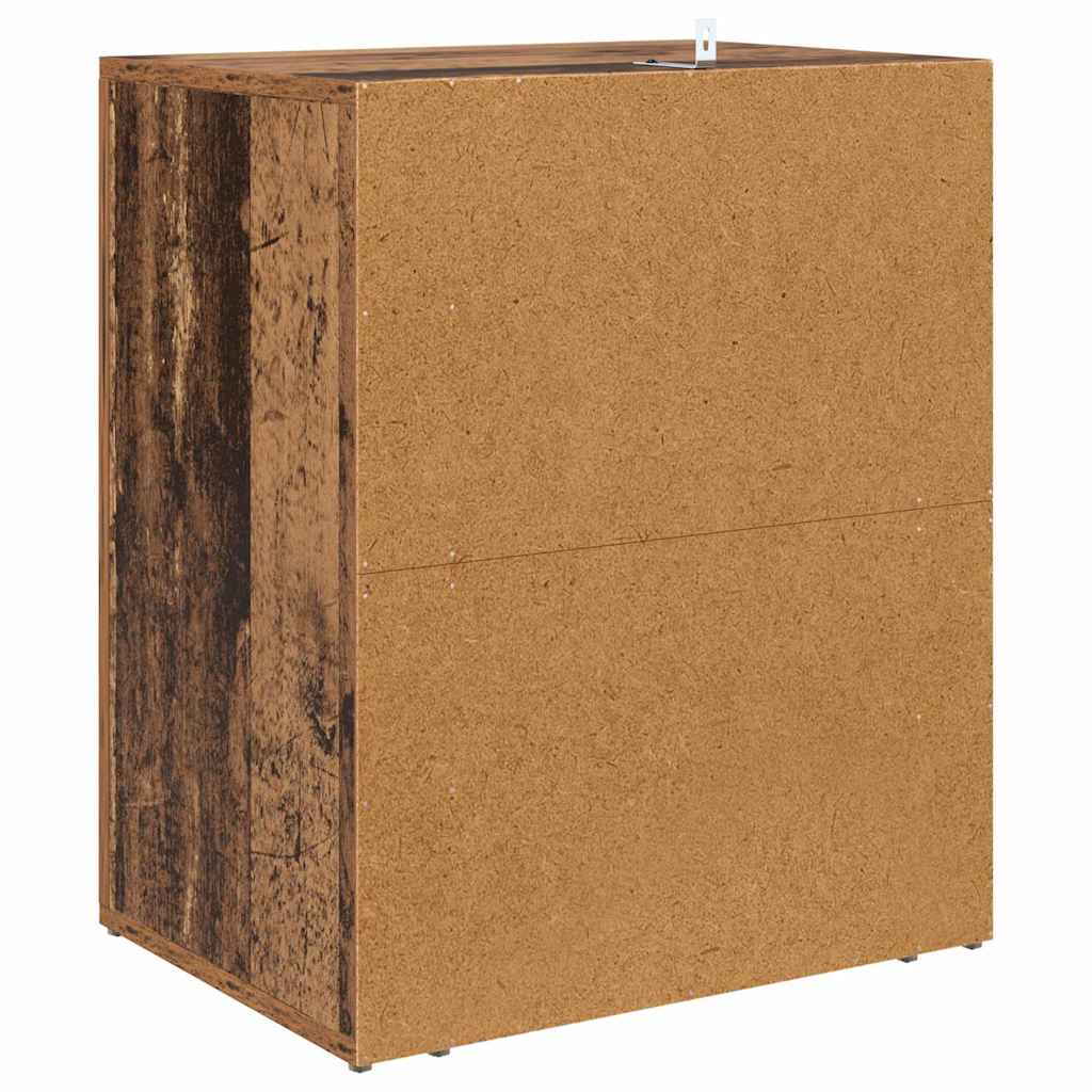 Sängbord Nattduksbord Åldrat Trä 50 x 36 x 60 cm