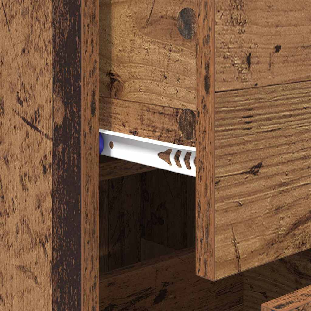 Skänk Åldrat Trä 34 x 34,5 x 90 cm