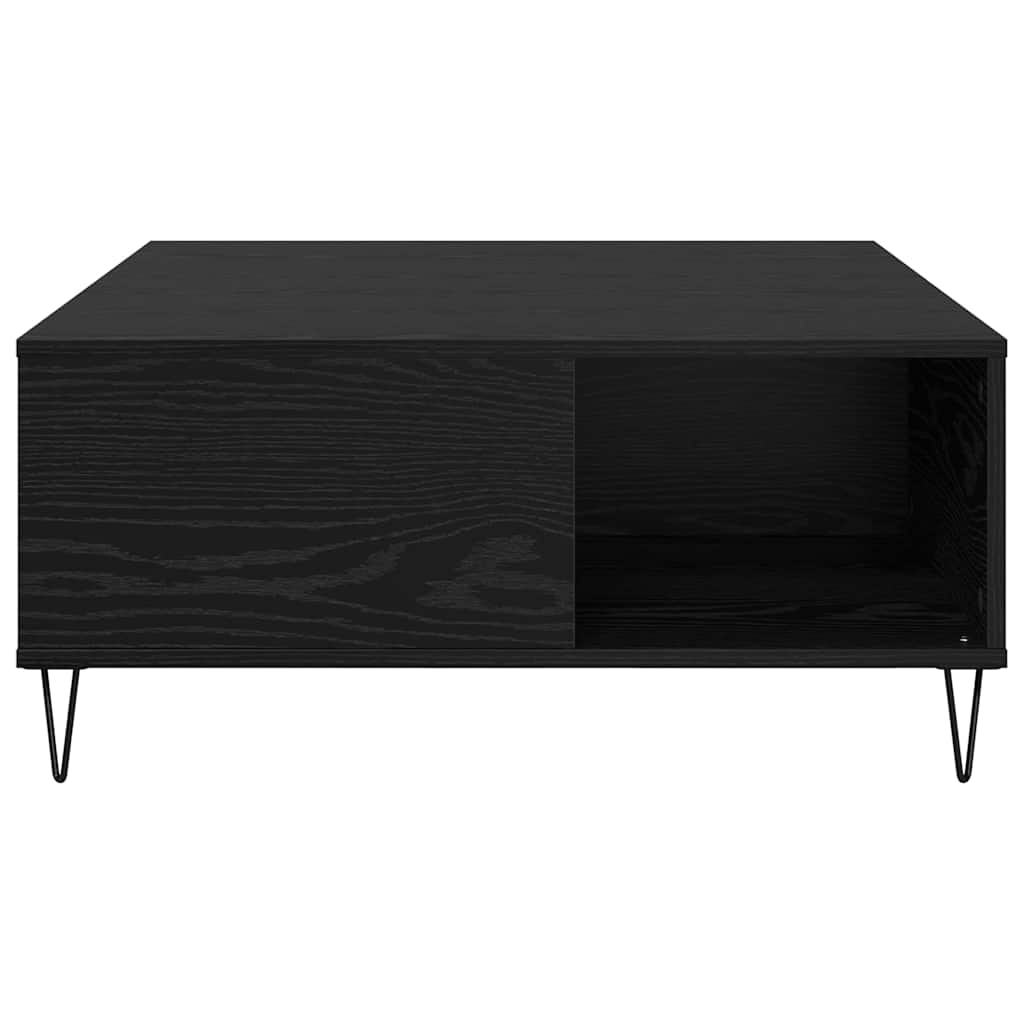 Soffbord Svart Ek 80 x 80 x 36.5 cm