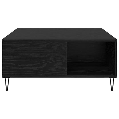 Soffbord Svart Ek 80 x 80 x 36.5 cm