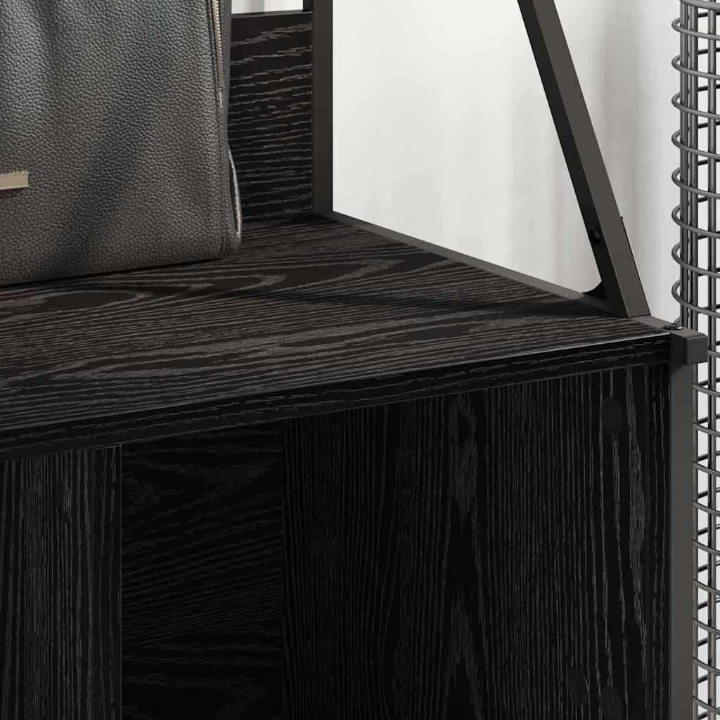 Hallmöbel Klädhängare Svart Ek 100 x 41 x 184 cm Konstruerat trä