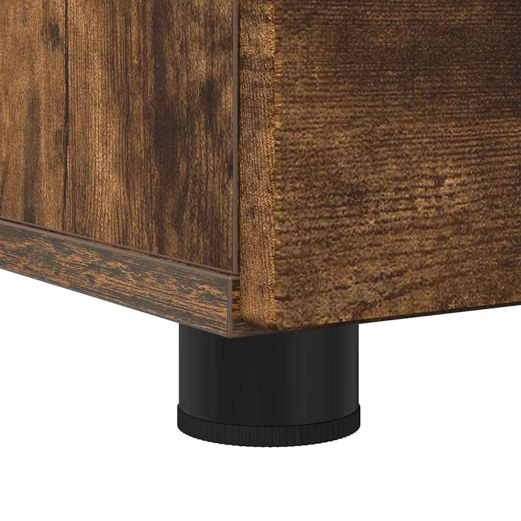 Badrumsskåp Rökfärgad Ek 76.5 x 35 x 64 cm