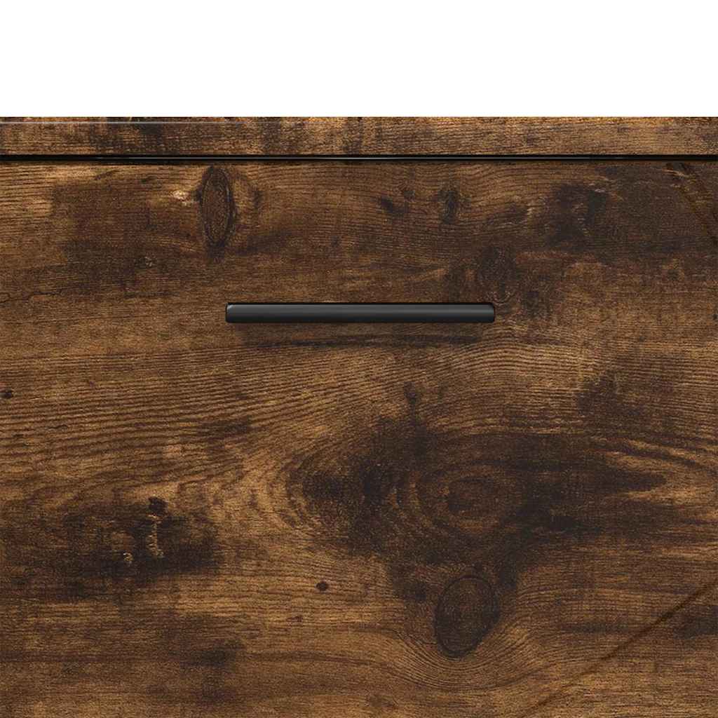 Badrumsskåp Rökfärgad Ek 76.5 x 35 x 64 cm