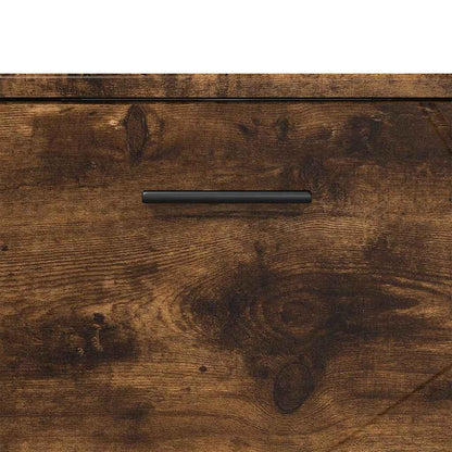 Badrumsskåp Rökfärgad Ek 76.5 x 35 x 64 cm