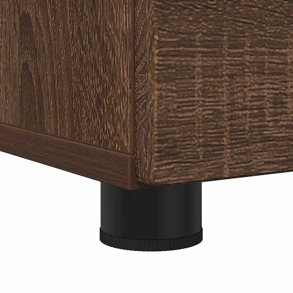 Badrumsskåp med låda Brun Ek 76.5 x 35 x 64 cm